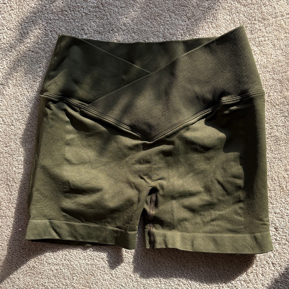Olive Green Women's Shorts
